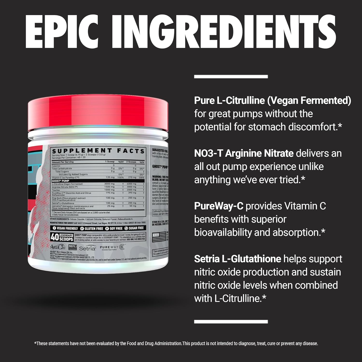 GHOST Pump-N101 Nutrition