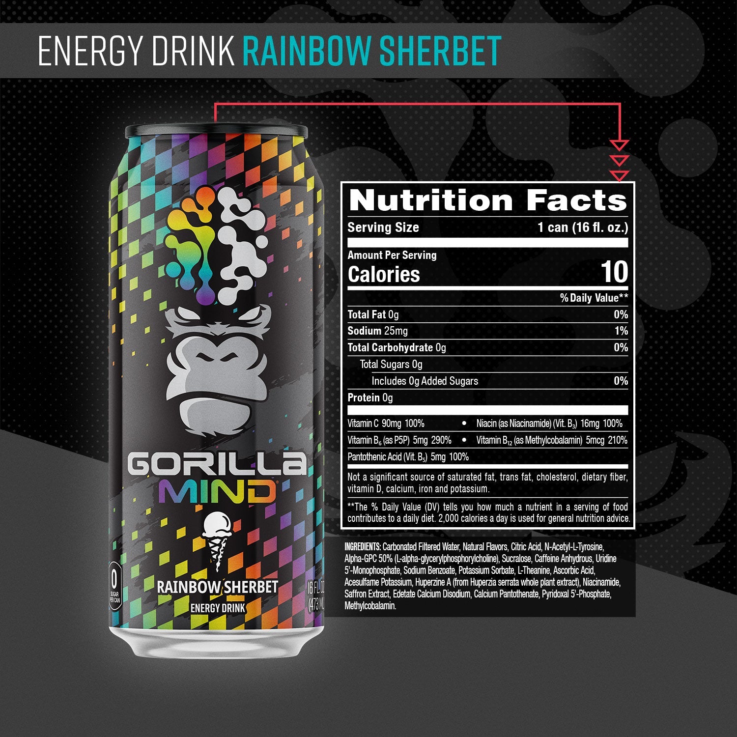 Gorilla Mind Energy Drink-N101 Nutrition