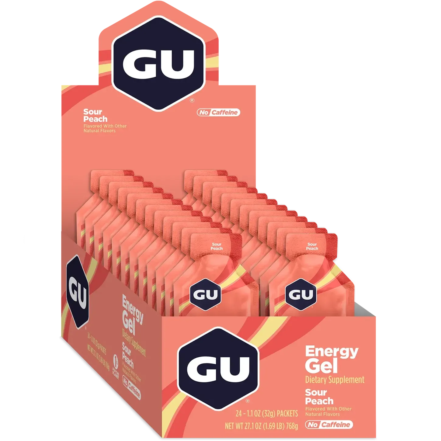 GU Energy Gel-Box (24 packs)-Sour Peach-N101 Nutrition