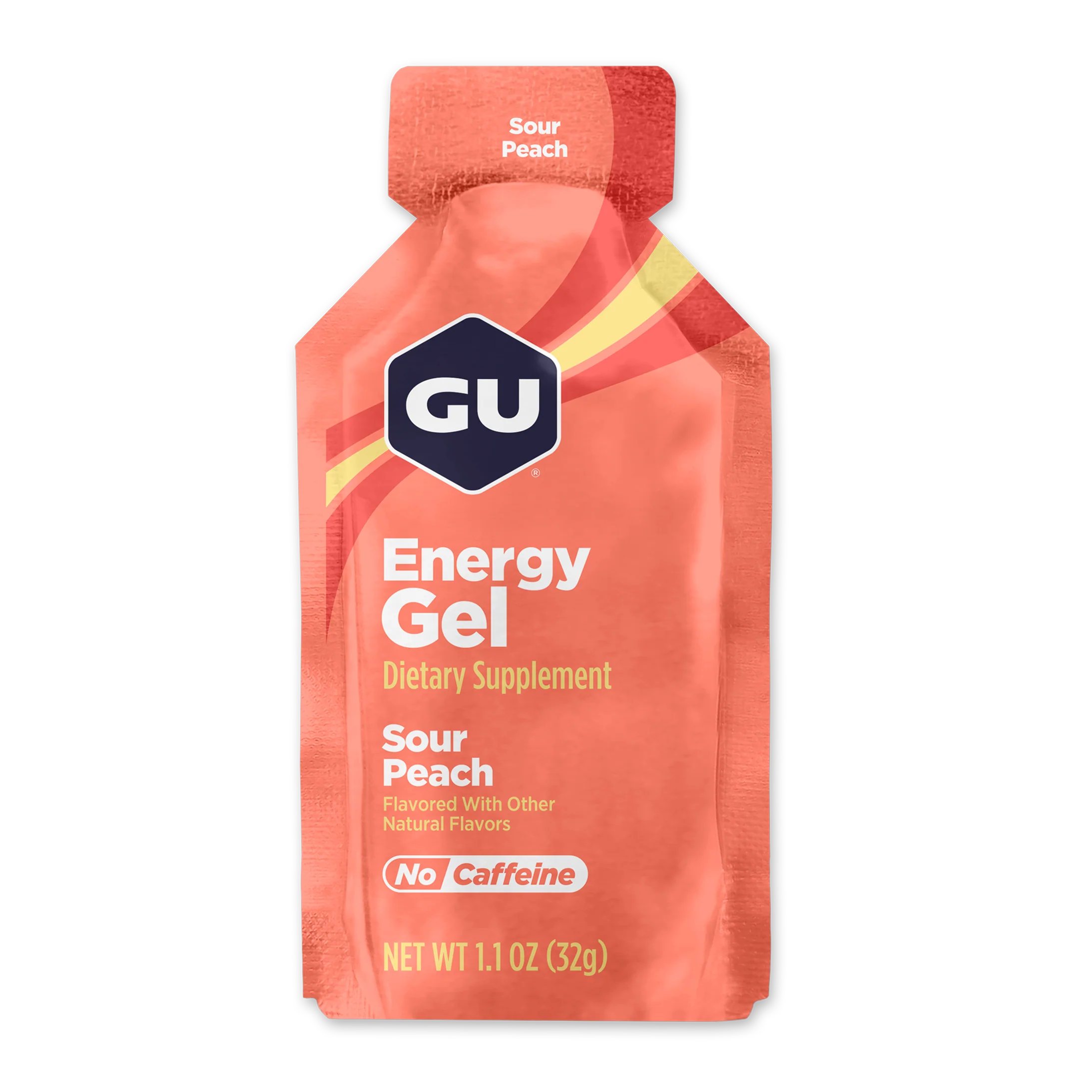 GU Energy Gel-Single 1.1 oz (32 g)-Sour Peach-N101 Nutrition