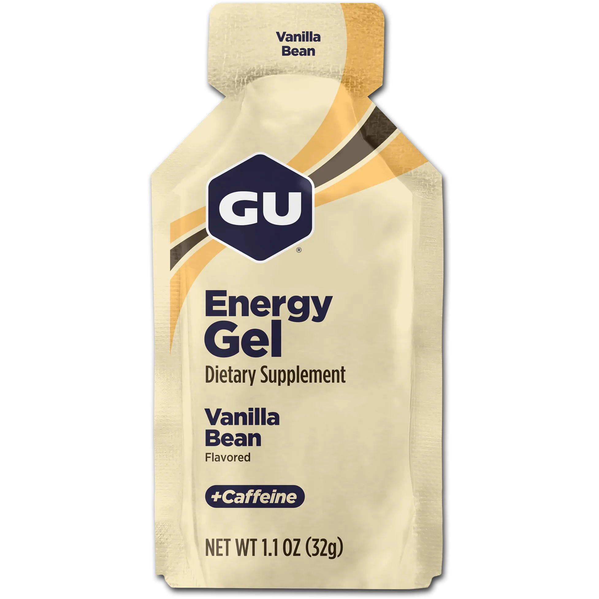 GU Energy Gel-Single 1.1 oz (32 g)-Vanilla Bean-N101 Nutrition