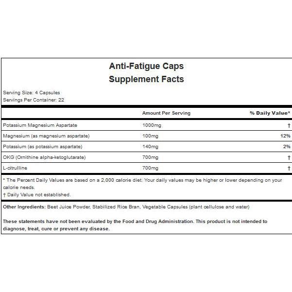 Hammer Nutrition Anti-Fatigue Caps-N101 Nutrition