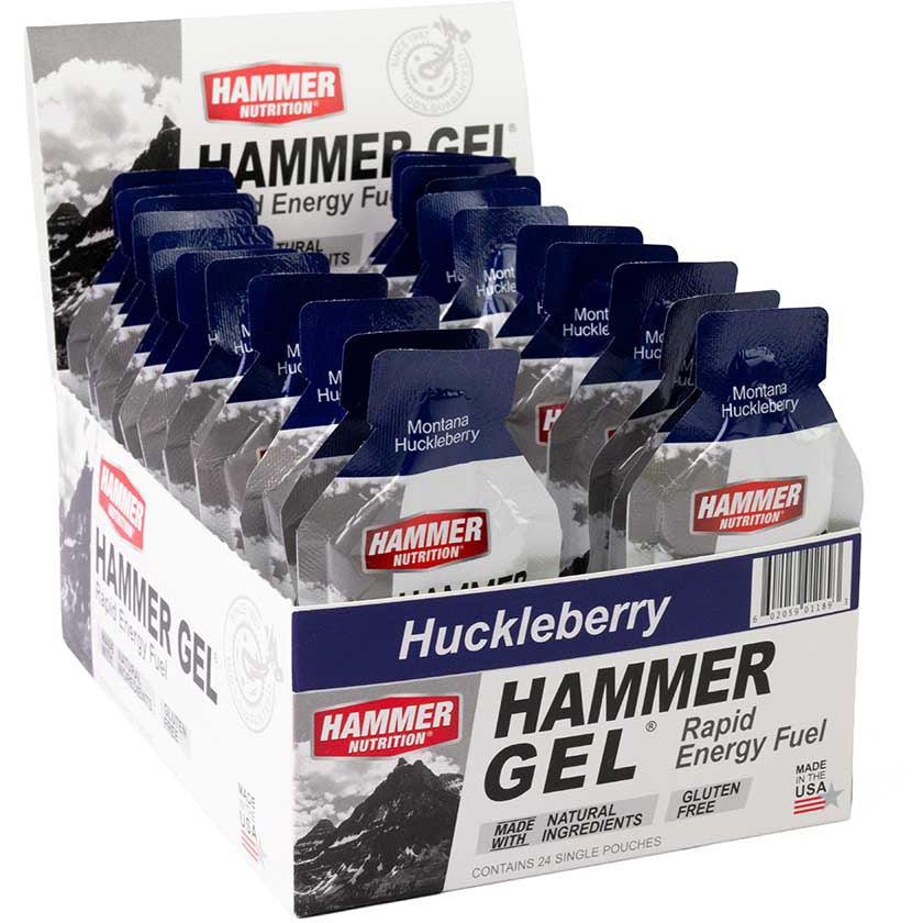 Hammer Nutrition Hammer Gel Packets-Box (24 Single Packets)-Montana Huckleberry-N101 Nutrition