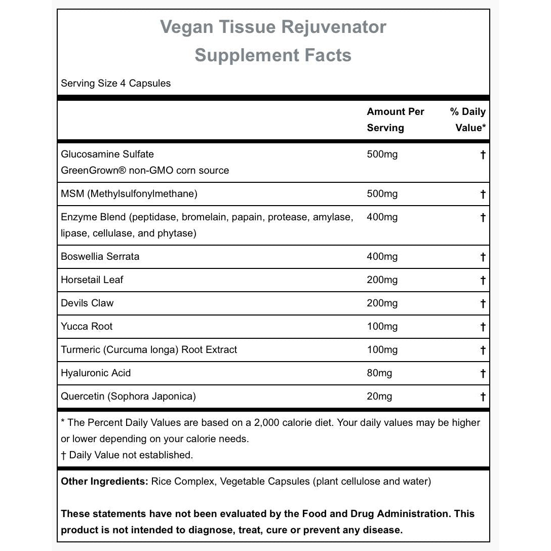 Hammer Nutrition Vegan Tissue Rejuvenator-N101 Nutrition