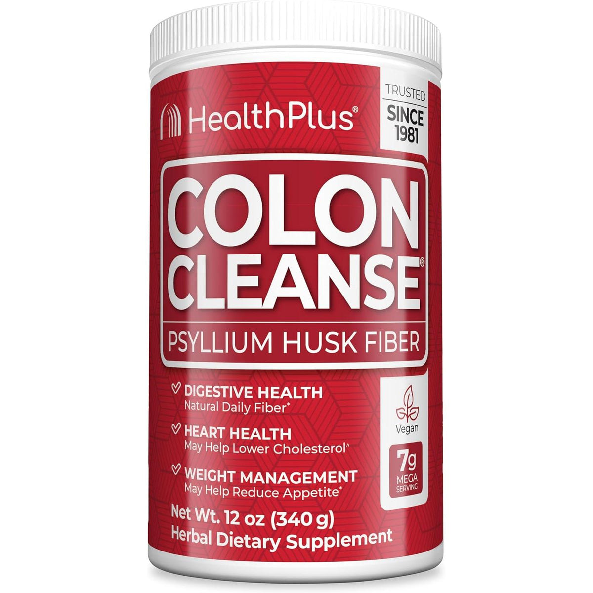 Health Plus Colon Cleanse-12 oz (340 g)-Original (Unflavored)-N101 Nutrition