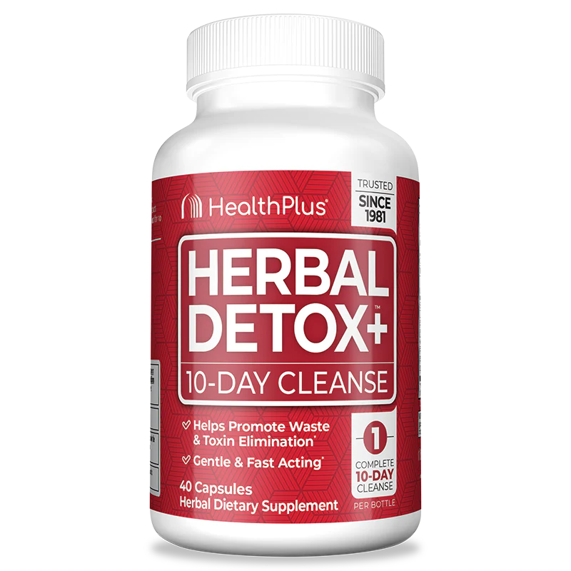 Health Plus Herbal Detox 10-Day Cleanse-40 capsules-N101 Nutrition