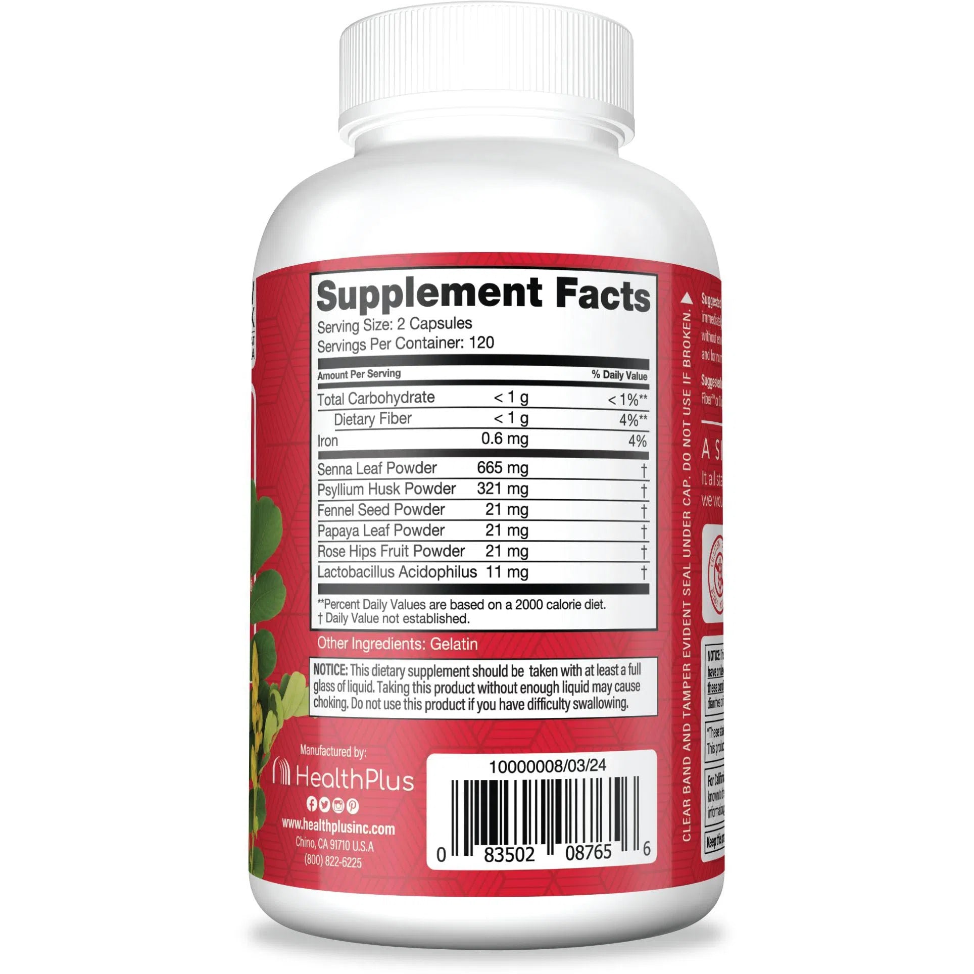 Health Plus Super Colon Cleanse Capsules-N101 Nutrition