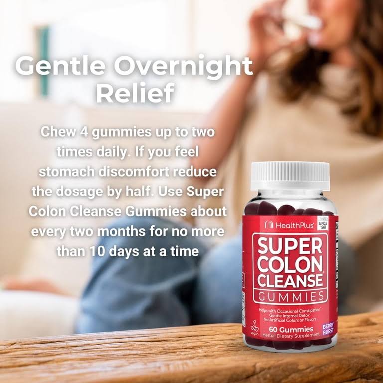 Health Plus Super Colon Cleanse Gummies-N101 Nutrition