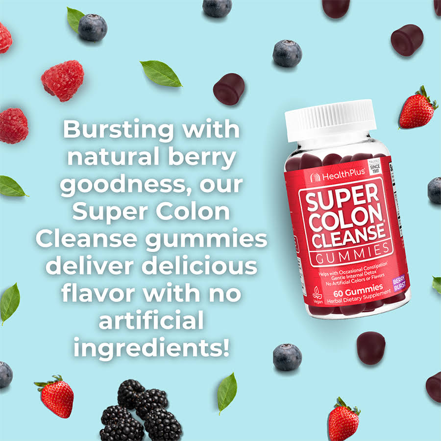 Health Plus Super Colon Cleanse Gummies-N101 Nutrition