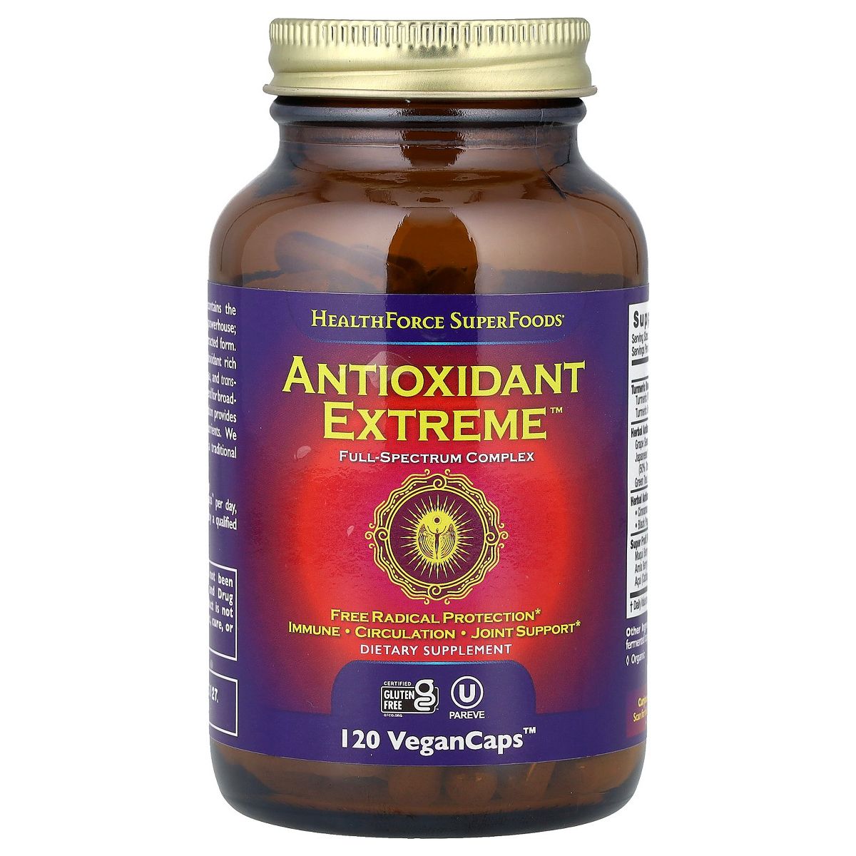 HealthForce SuperFoods Antioxidant Extreme-120 VeganCaps-N101 Nutrition