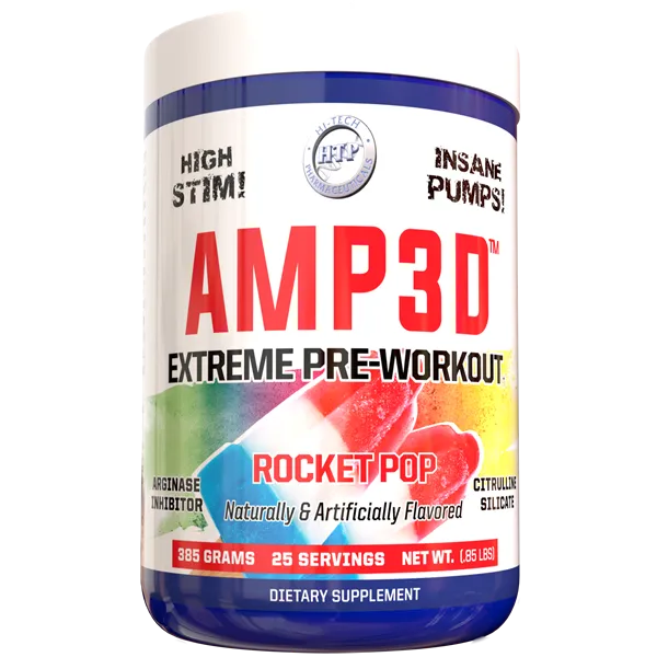 Hi-Tech Pharmaceuticals AMP3D-25 servings-Rocket Pop-N101 Nutrition