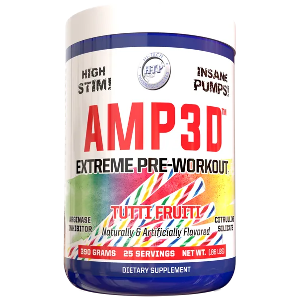 Hi-Tech Pharmaceuticals AMP3D-25 servings-Tutti Fruiti-N101 Nutrition