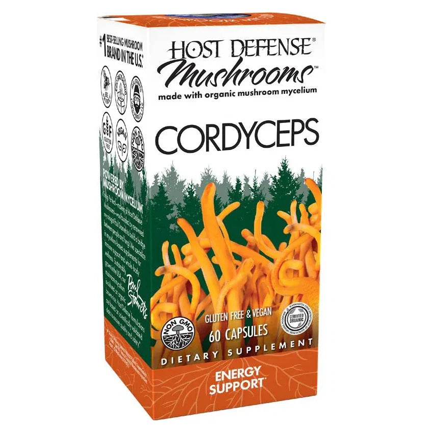 Host Defense Cordyceps-60 vegetarian capsules-N101 Nutrition