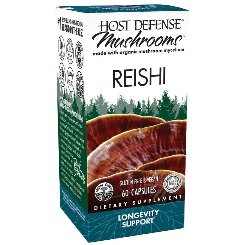 Host Defense Reishi-60 vegetarian capsules-N101 Nutrition