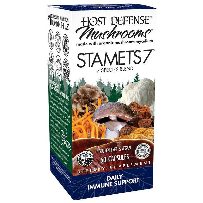 Host Defense Stamets 7®-60 vegetarian capsules-N101 Nutrition