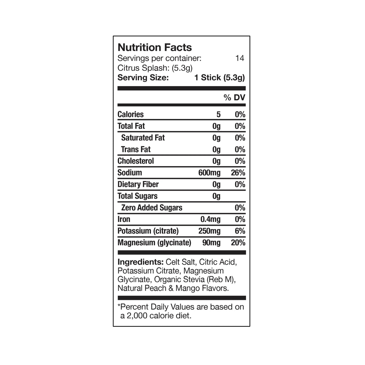 HydroCelt Electrolyte Drink Mix-N101 Nutrition