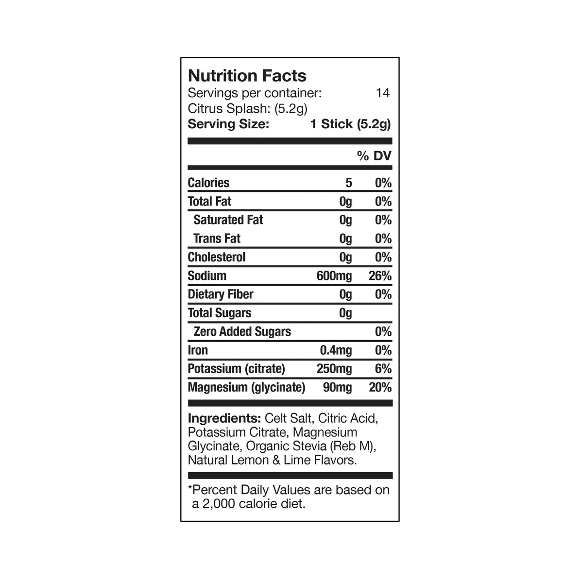 HydroCelt Electrolyte Drink Mix-N101 Nutrition