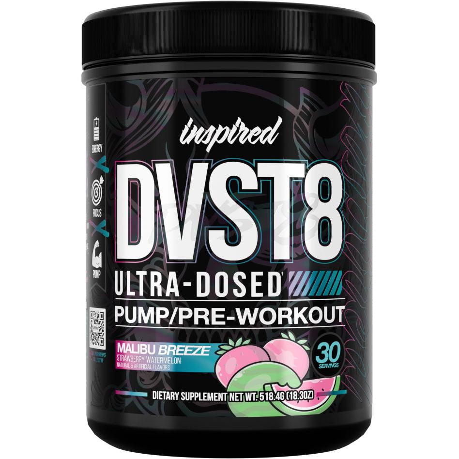 Inspired DVST8:25 Ultra-Dosed Pump/Pre-Workout-30 servings-Malibu Breeze-N101 Nutrition