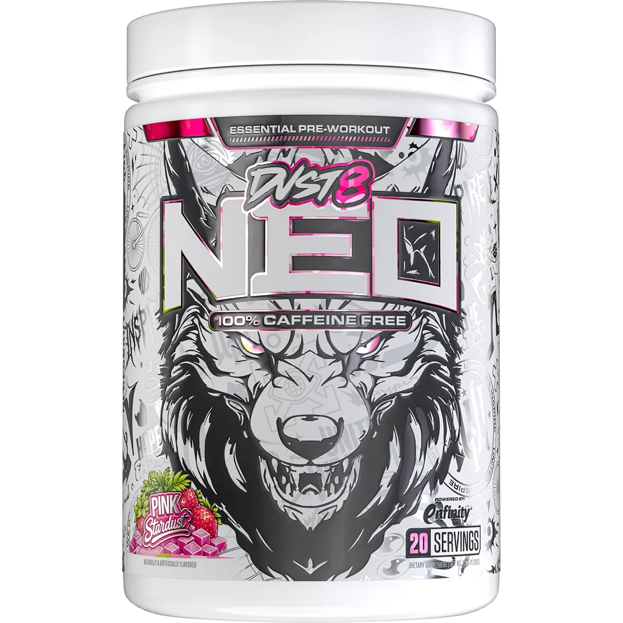 Inspired Nutraceuticals DVST8 NEO-20 servings-Pink Stardust-N101 Nutrition