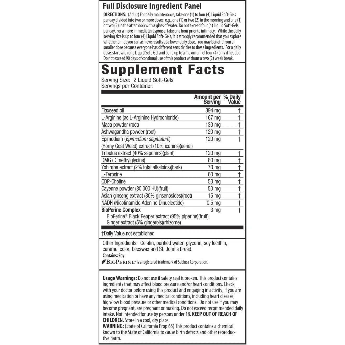 Irwin Naturals Steel-Libido-N101 Nutrition