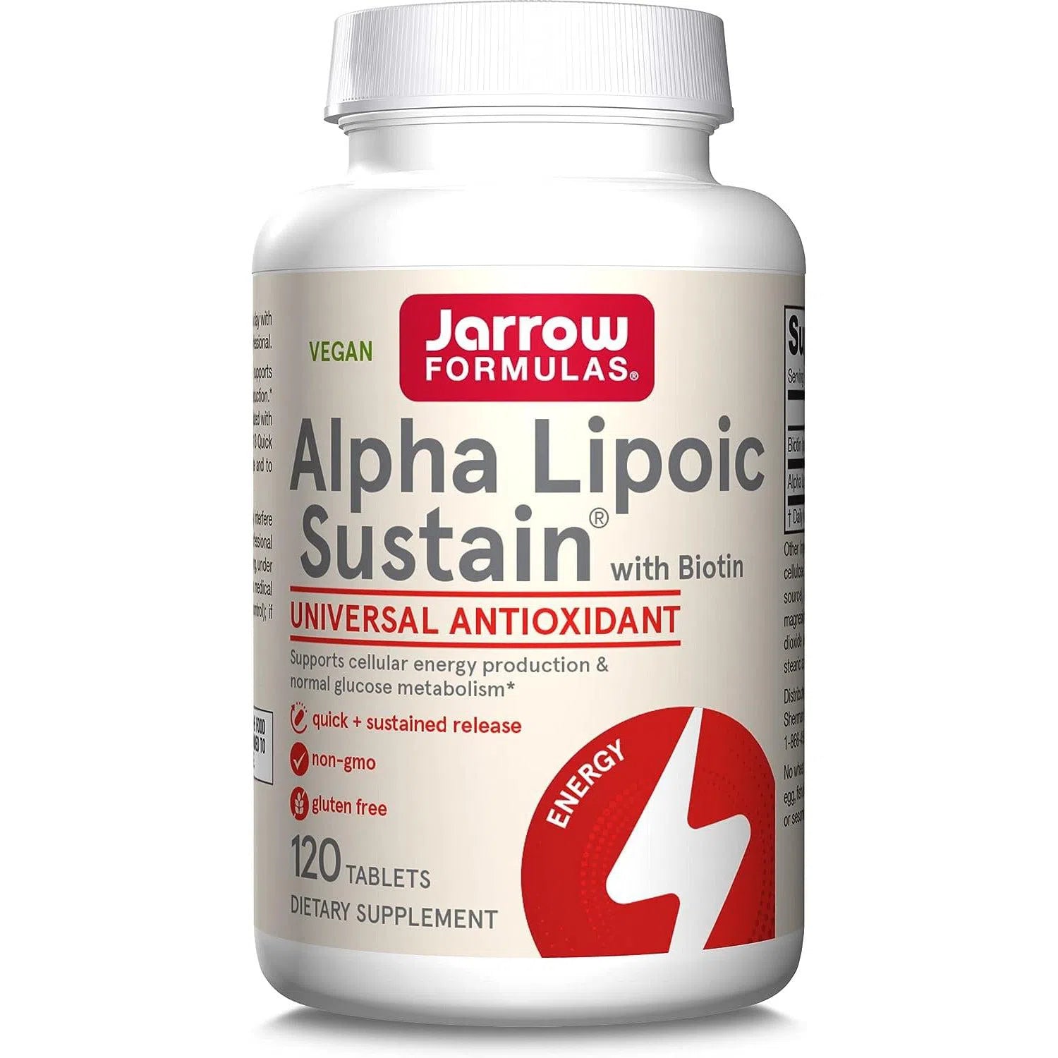 Jarrow Formulas Alpha Lipoic Sustain-120 tablets-N101 Nutrition