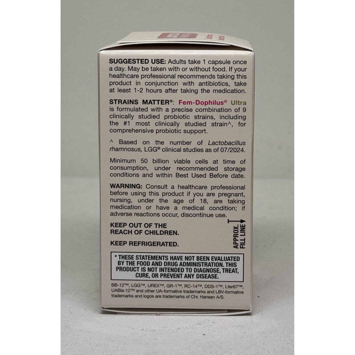 Jarrow Formulas Fem Dophilus Ultra 50 Billion CFU (Refrigerated) (BEST BY 03/2027 - FINAL SALE / NO RETURNS)-N101 Nutrition