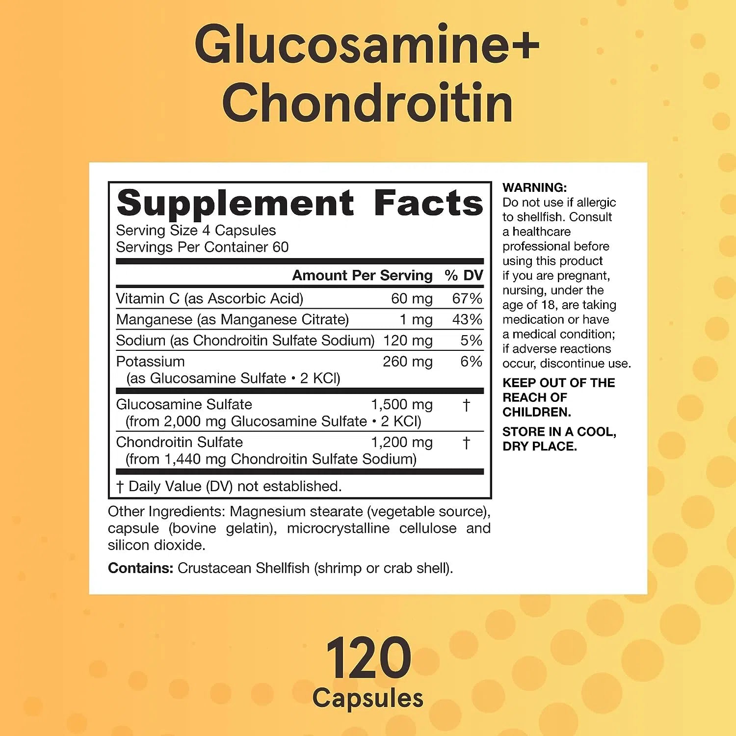 Jarrow Formulas Glucosamine + Chondroitin-N101 Nutrition