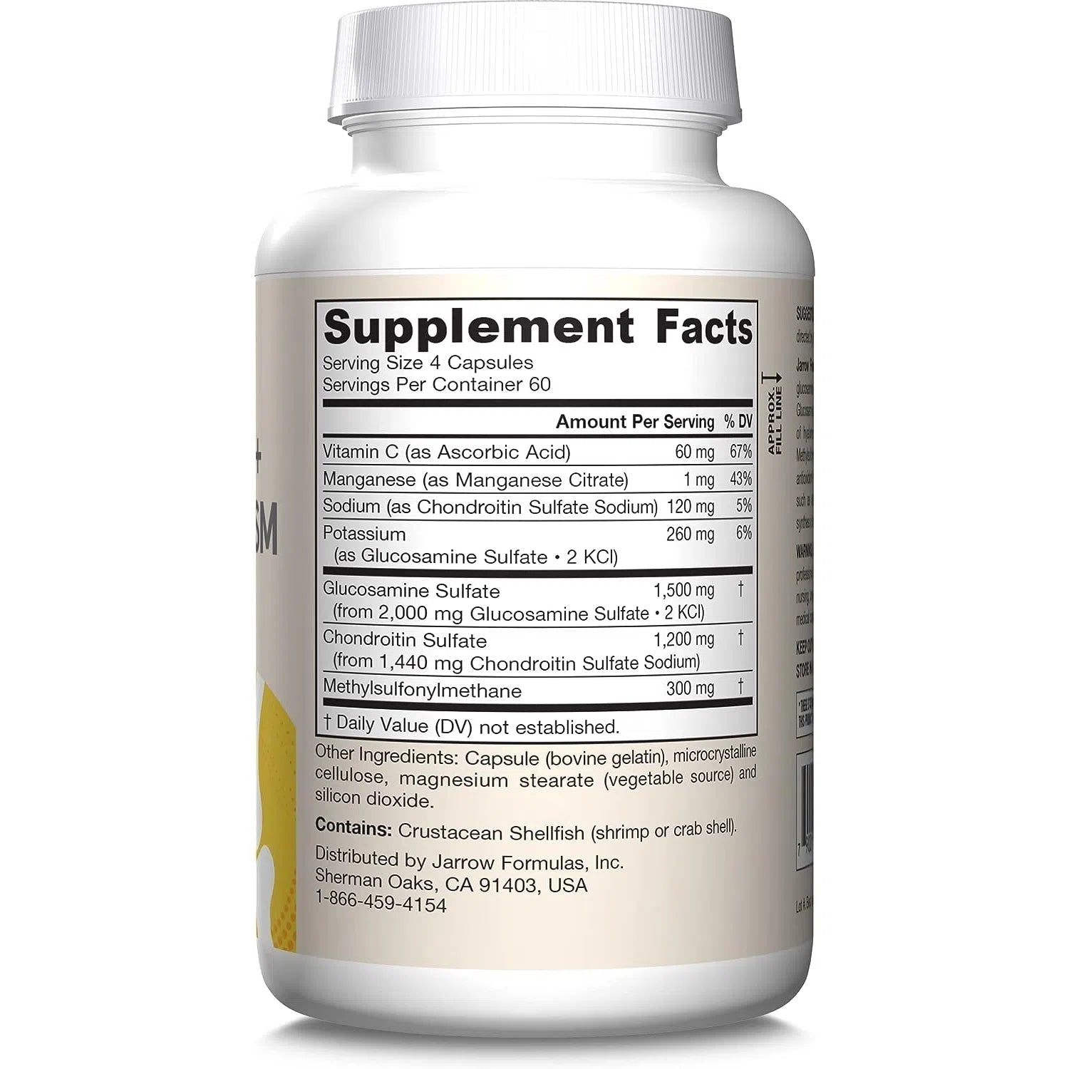 Jarrow Formulas Glucosamine + Chondroitin + MSM-N101 Nutrition