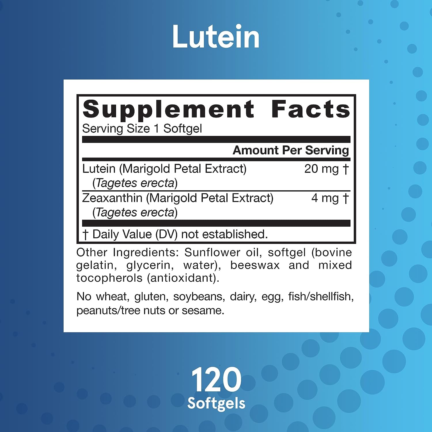 Jarrow Formulas Lutein 20 mg-N101 Nutrition