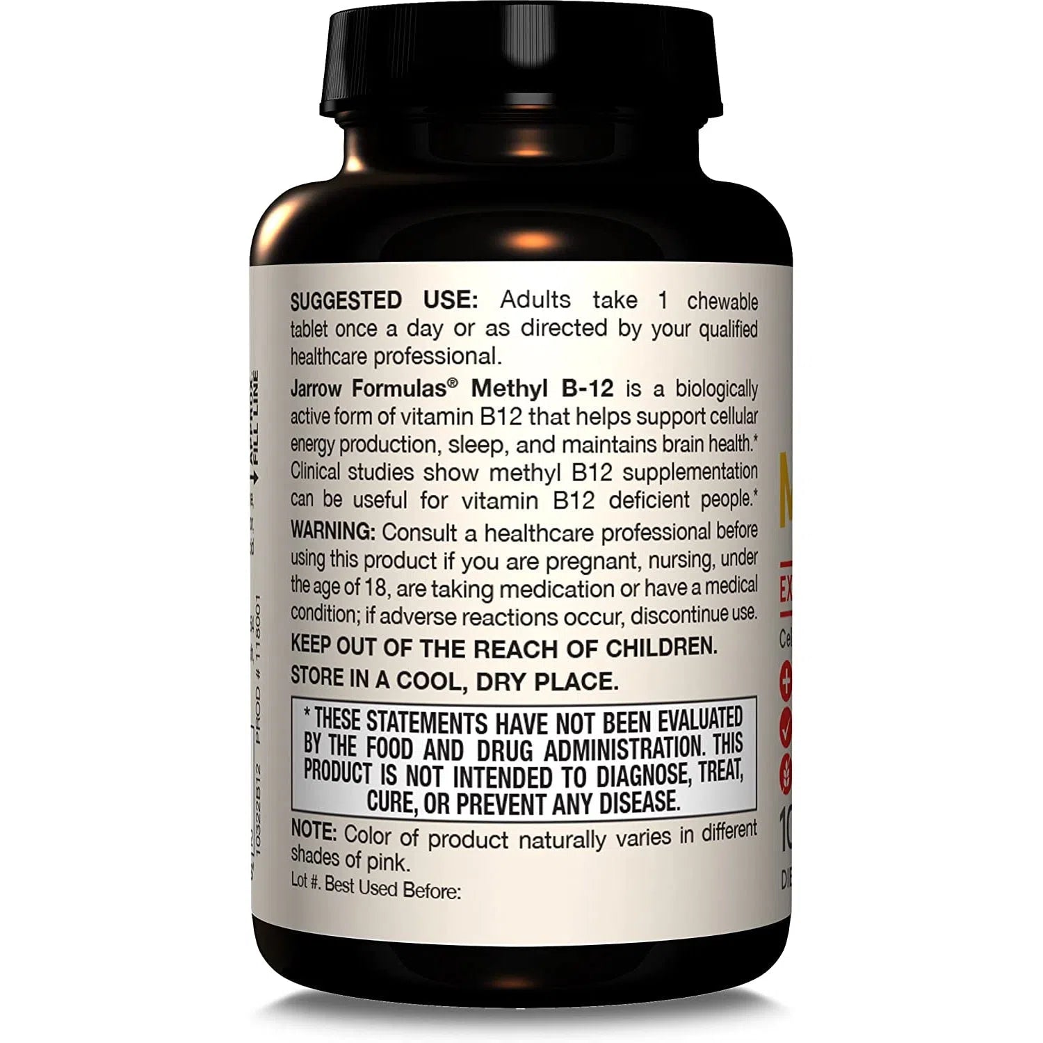 Jarrow Formulas Methyl B-12 - 1000 mcg-N101 Nutrition