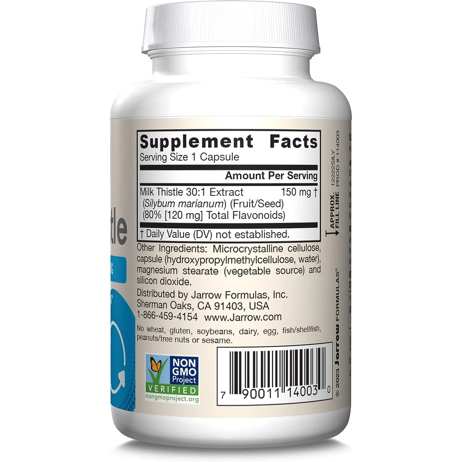 Jarrow Formulas Milk Thistle 150 mg-N101 Nutrition