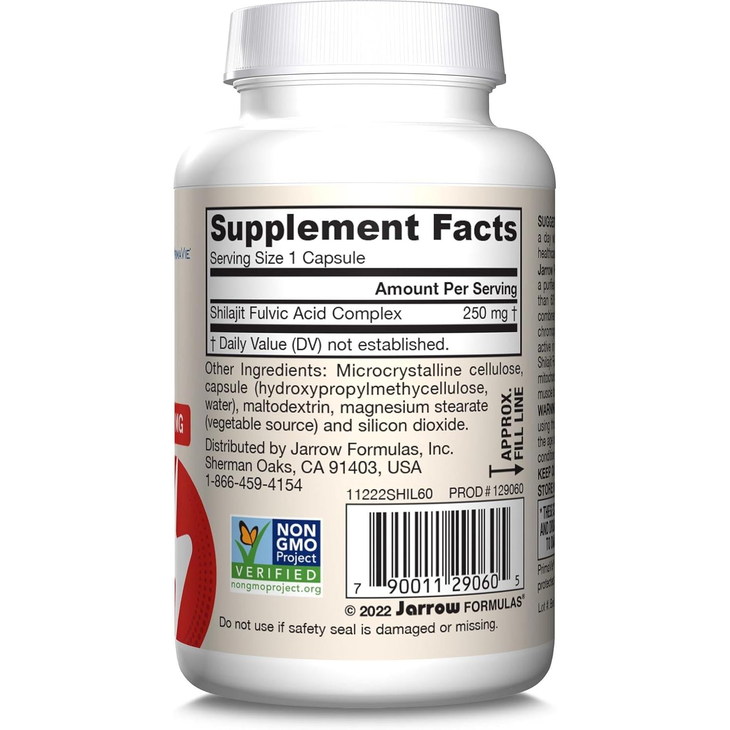 Jarrow Formulas Shilajit Fulvic Acid Complex 250 mg-N101 Nutrition