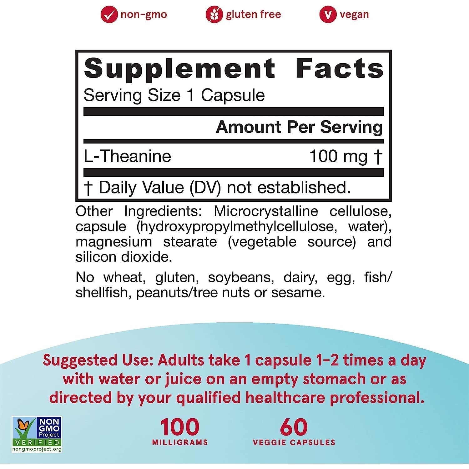 Jarrow Formulas Theanine 100 mg-N101 Nutrition