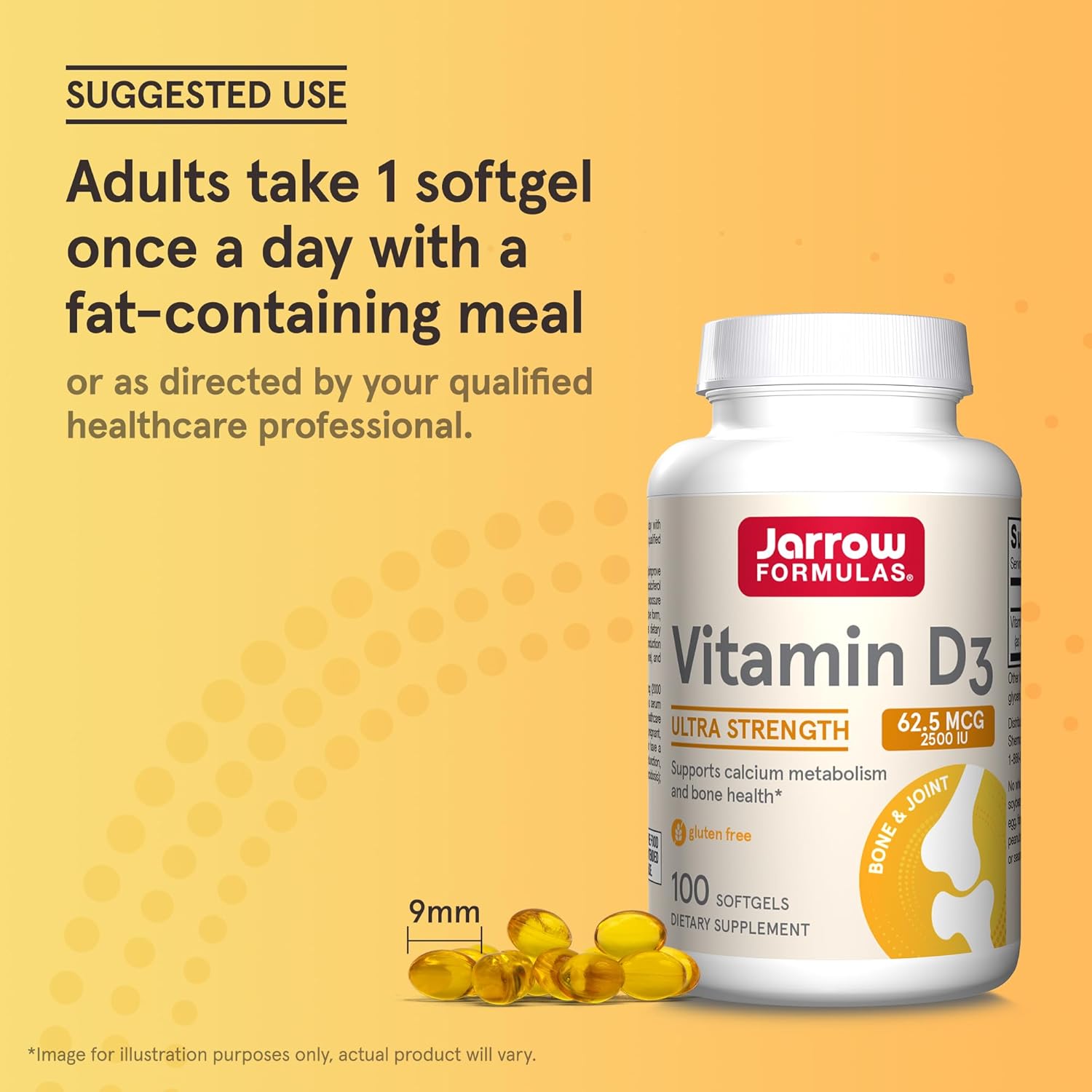 Jarrow Formulas Vitamin D3 - 2500 IU (62.5 mcg)-N101 Nutrition