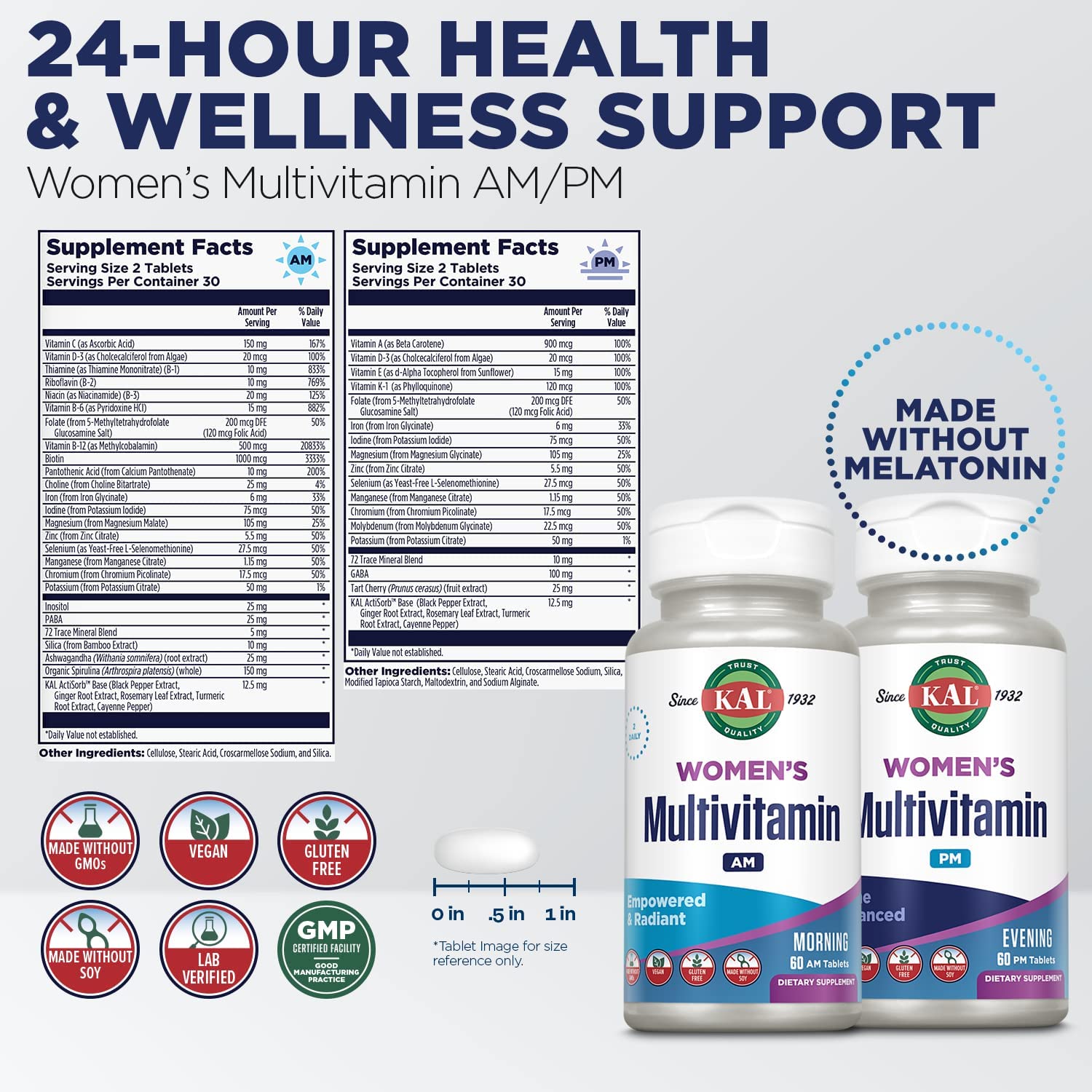 KAL Women's Multivitamin AM/PM-N101 Nutrition