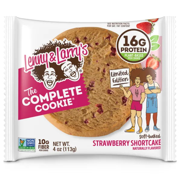 Lenny & Larry's The Complete Cookie-Single Cookie (4 oz)-Strawberry Shortcake-N101 Nutrition