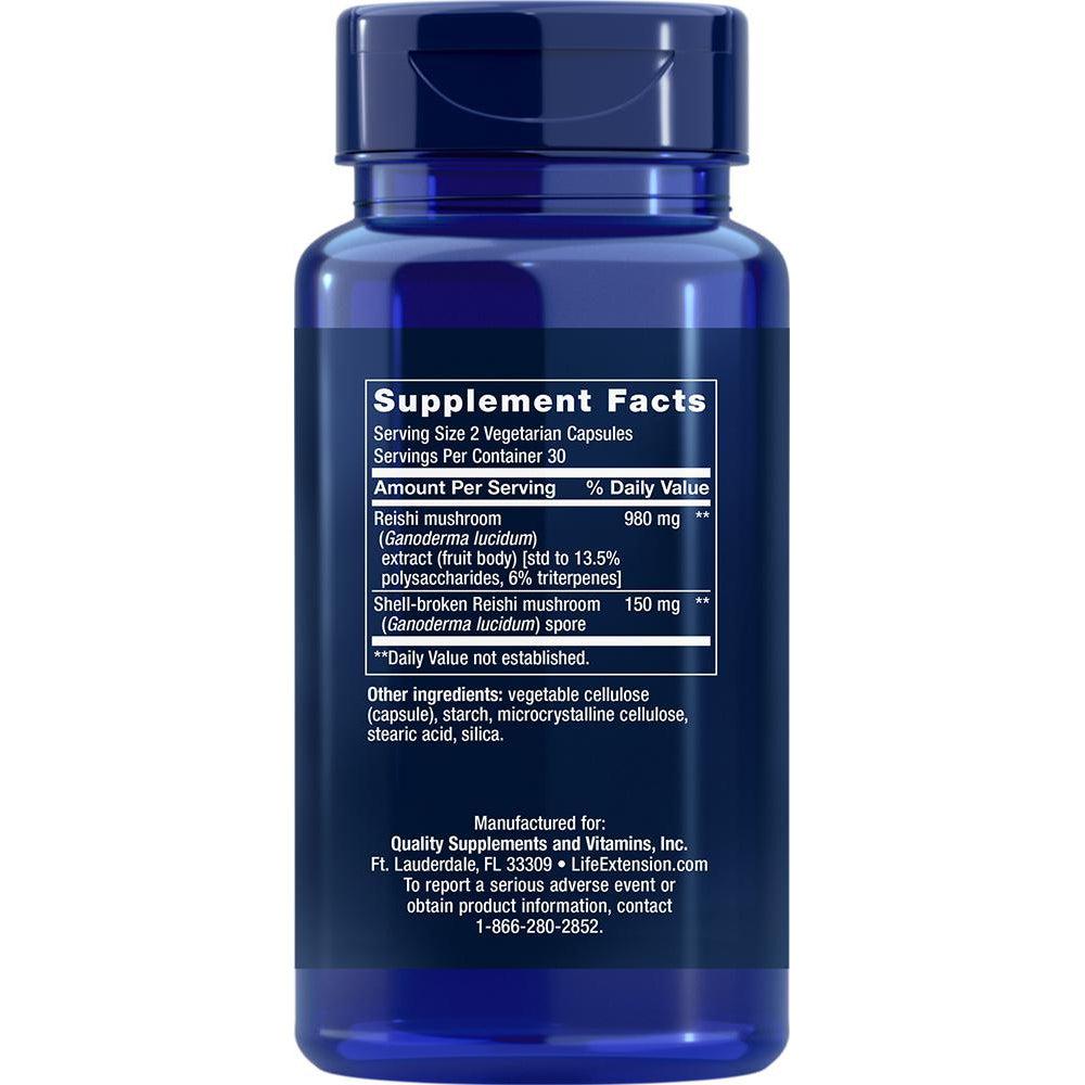 Life Extension Reishi Extract Mushroom Complex-N101 Nutrition