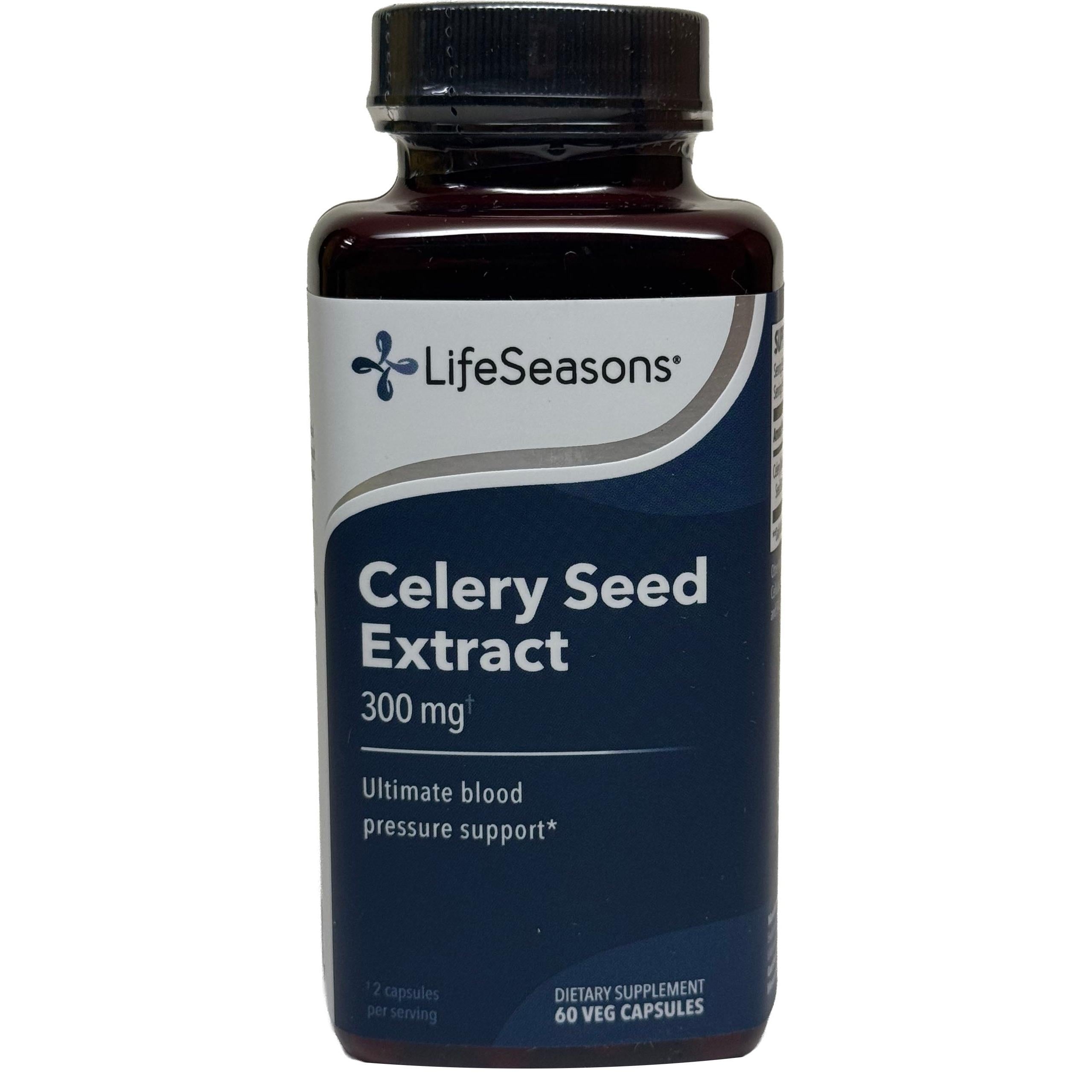LifeSeasons Celery Seed Extract 300 mg-60 veg capsules-N101 Nutrition