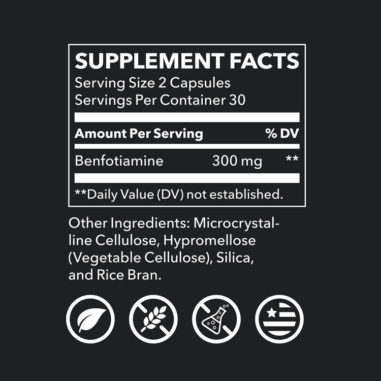 LifeSeasons Essentials Benfotiamine 300 mg-N101 Nutrition