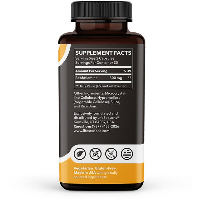 LifeSeasons Essentials Benfotiamine 300 mg-N101 Nutrition
