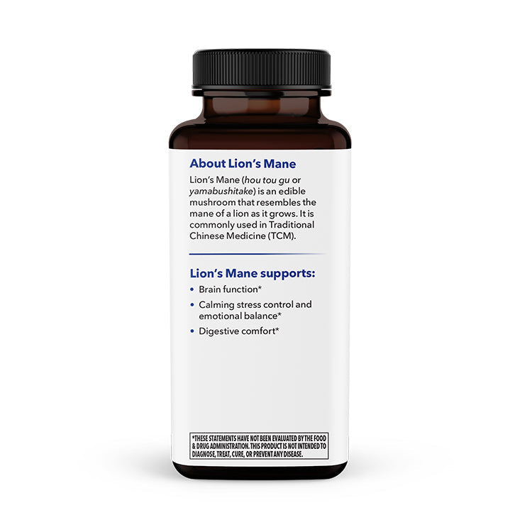 LifeSeasons Essentials Lion’s Mane Mushroom 1000 mg-N101 Nutrition