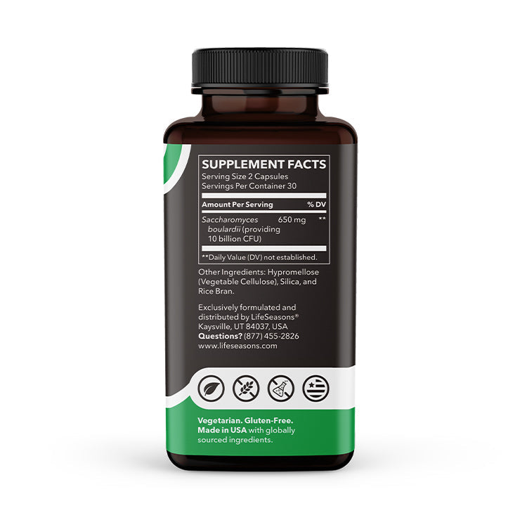 LifeSeasons Essentials S. Boulardii Probiotic 10 Billion CFU-N101 Nutrition