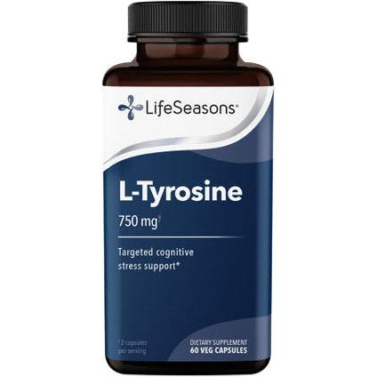 LifeSeasons L-Tyrosine 750 mg-60 veg capsules-N101 Nutrition