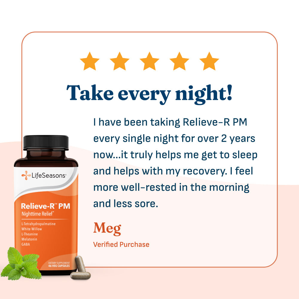 LifeSeasons Relieve-R™ PM-N101 Nutrition