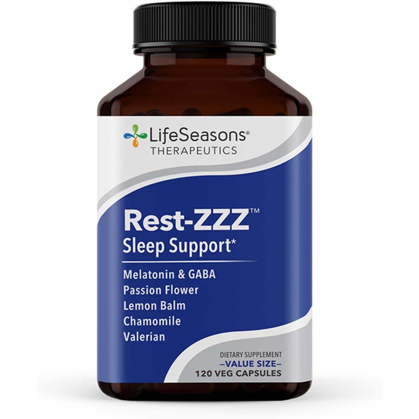 LifeSeasons Rest-ZZZ-120 veg capsules (Value Size)-N101 Nutrition
