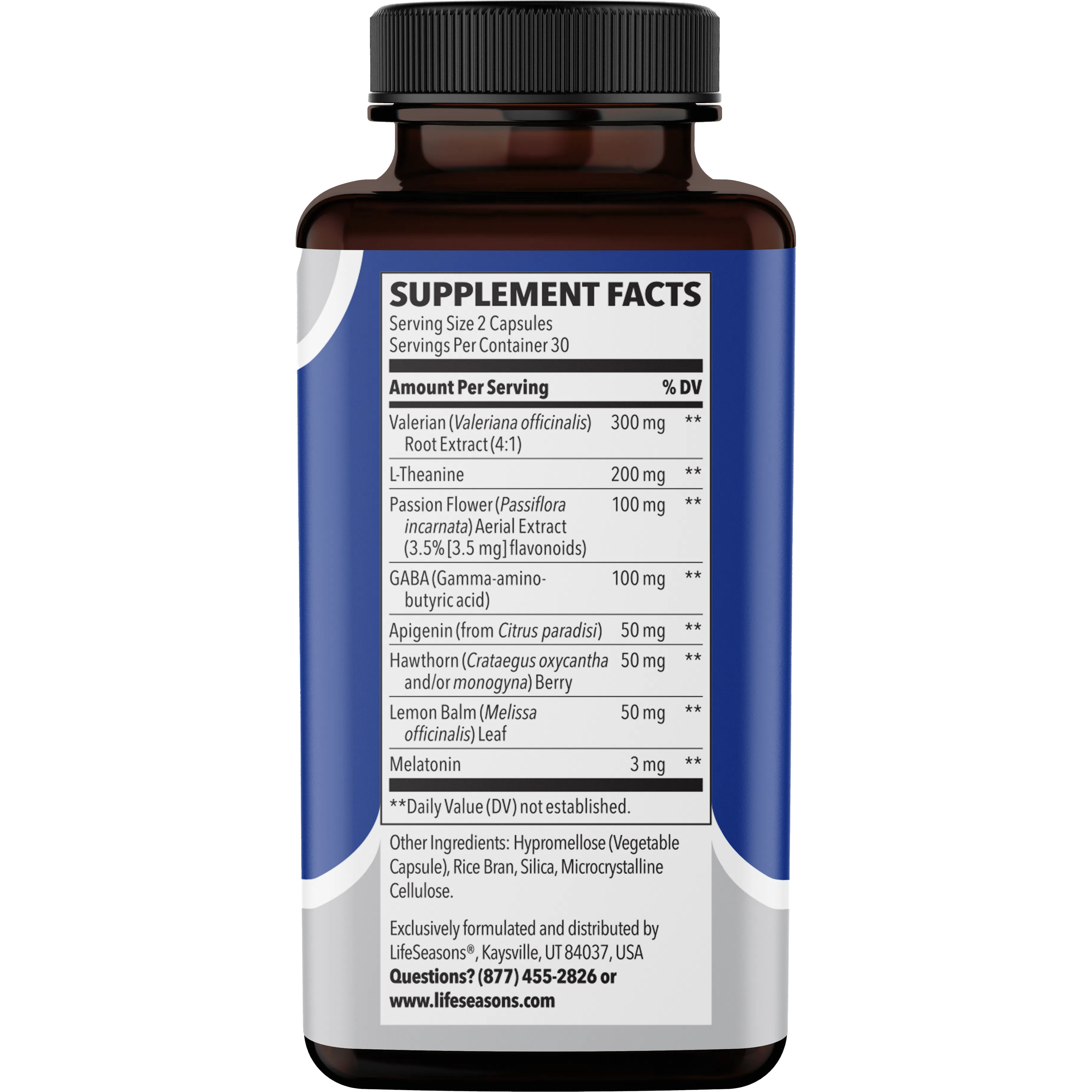 LifeSeasons Rest-ZZZ Extra Strength with Apigenin + Theanine-N101 Nutrition