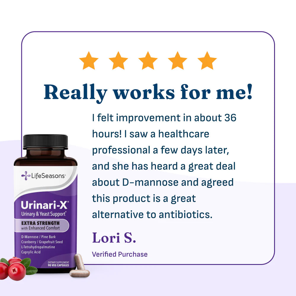 LifeSeasons Urinari-X Extra Strength with Enhanced Comfort-N101 Nutrition