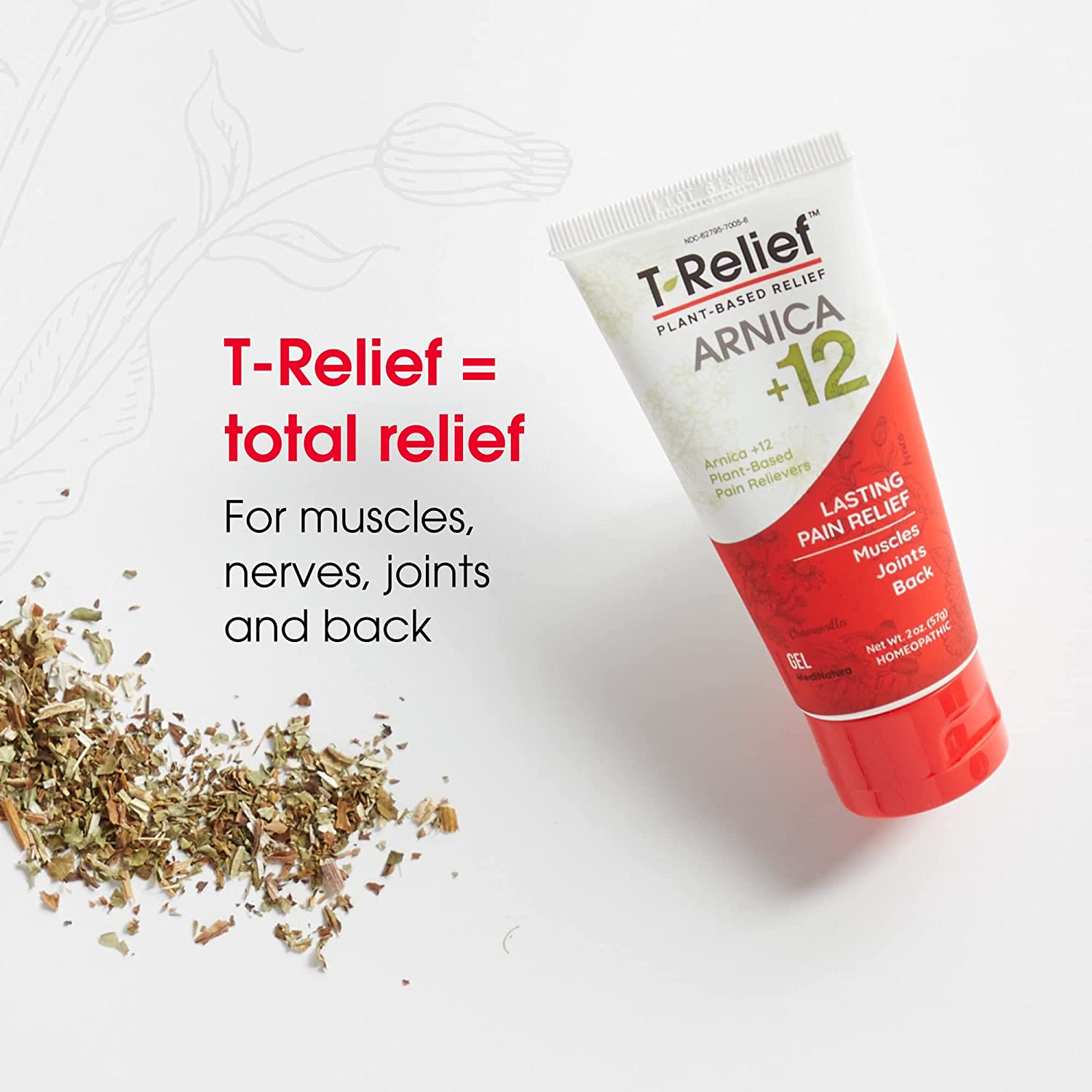 MediNatura T-Relief Arnica +12 Pain Relief Gel-N101 Nutrition