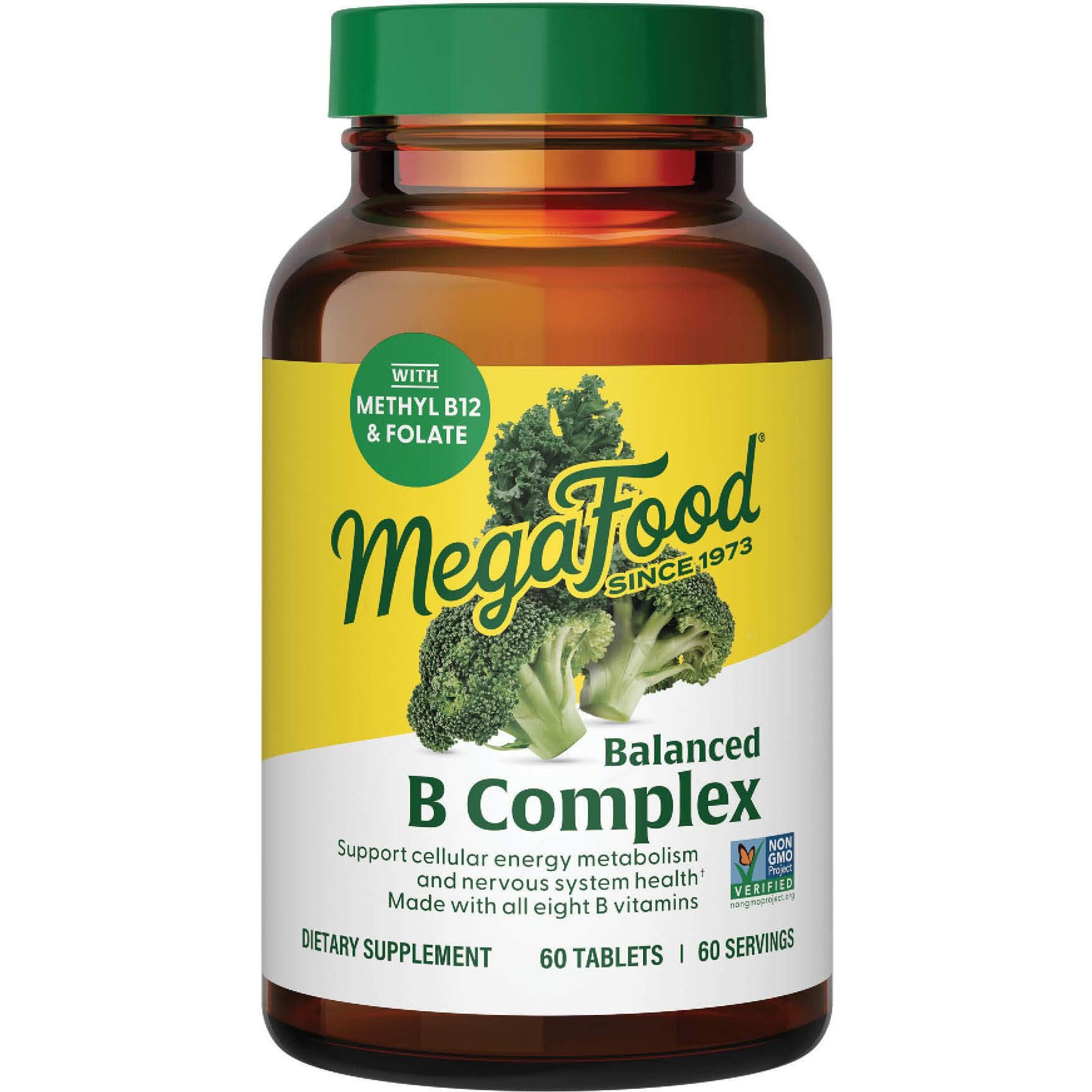 MegaFood Balanced B Complex-60 tablets-N101 Nutrition