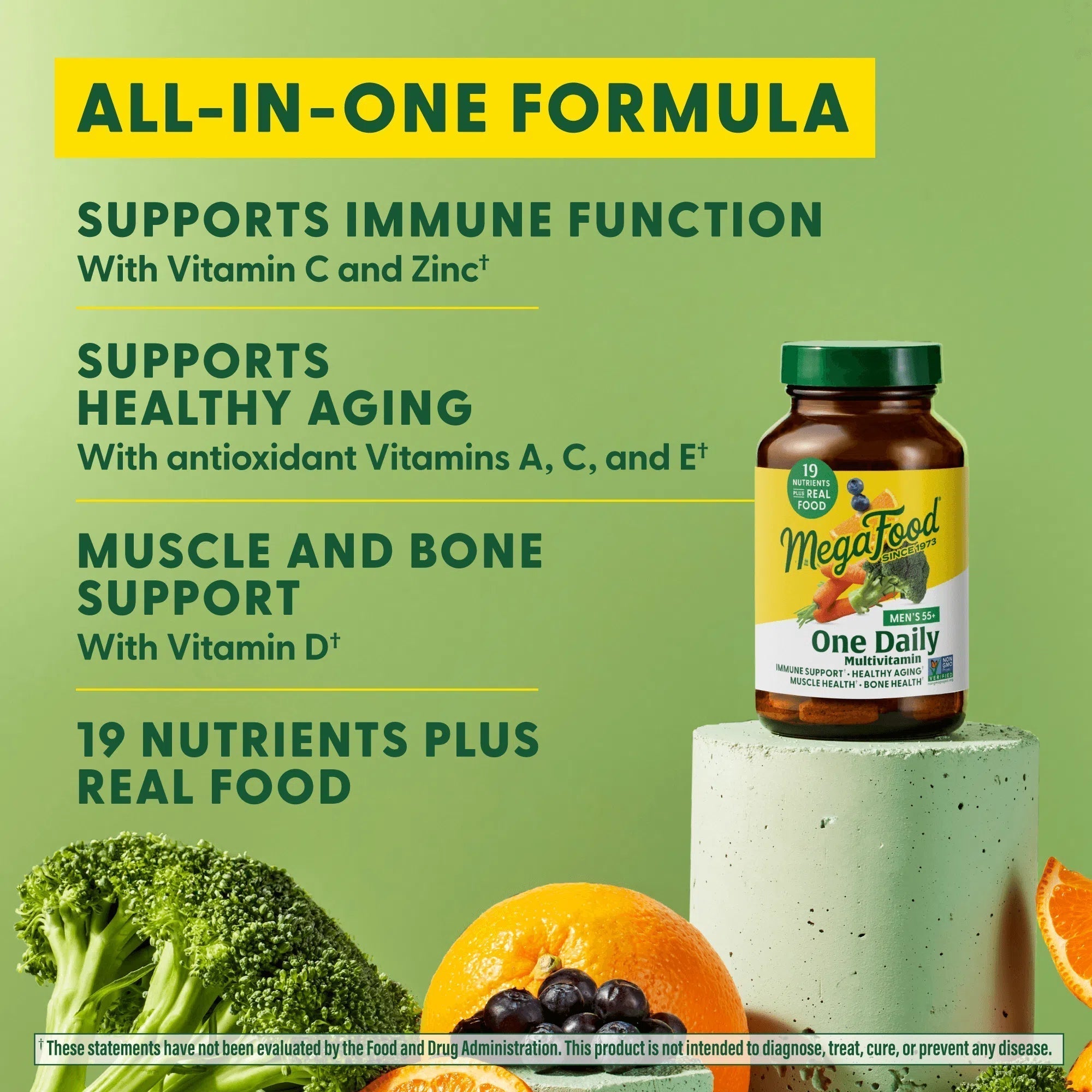 MegaFood Men's 55+ One Daily Multivitamin-N101 Nutrition